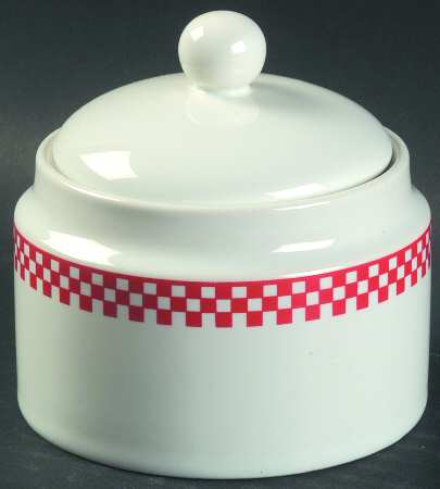 Trattoria Red Sugar Bowl & Lid