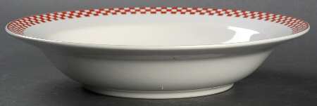 Trattoria Red Rim Soup Bowl