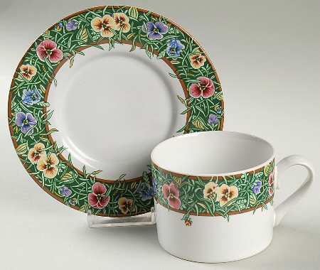Flat Cup & Saucer Set