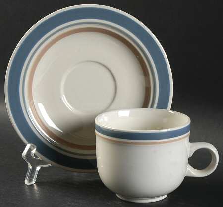 Waterways Flat Cup & Saucer Set