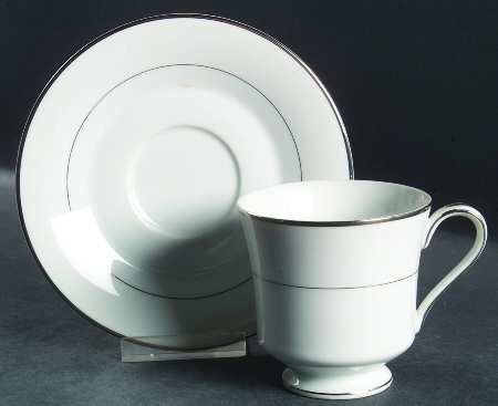 Wedding Ring Footed Cup & Saucer Set by International