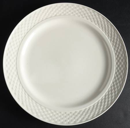 White Wicker 12" Chop Plate (Round Platter)