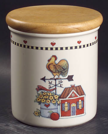 Windy Hill Large Canister & Wood Lid