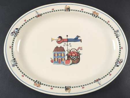 Windy Hill 14" Oval Serving Platter