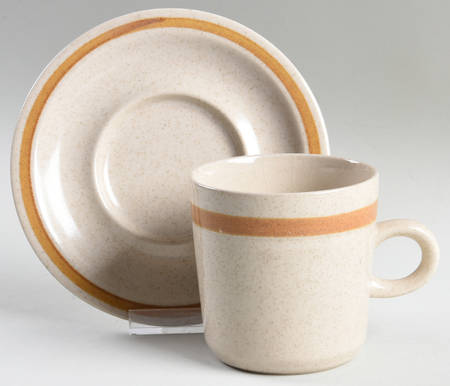 Woodwind Flat Cup & Saucer Set