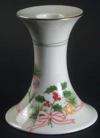 Yuletide Seasons Single Light Candlestick