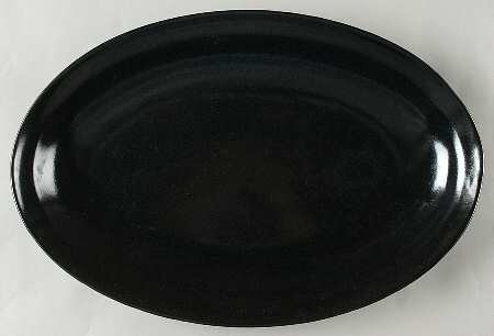 Basic Black 15" Oval Serving Platter