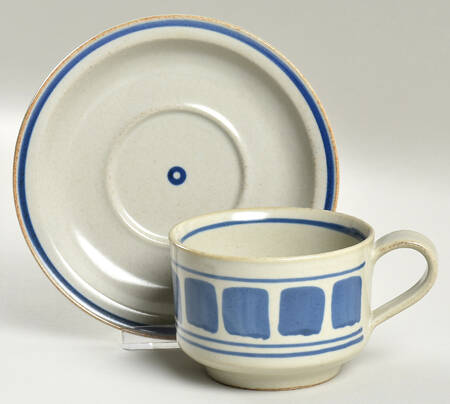 Huckleberry Footed Cup & Saucer Set