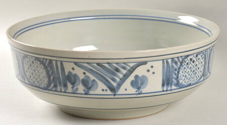 Martha's Flowers 12" Large Salad Serving Bowl