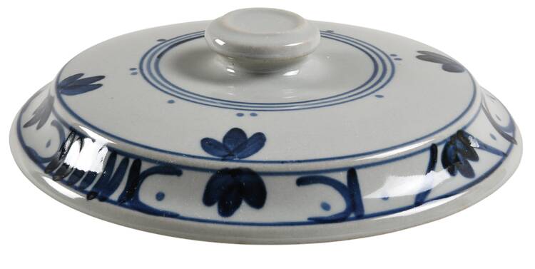 Martha's Flowers Lid for 3 Quart Round Casserole by Iron Mountain
