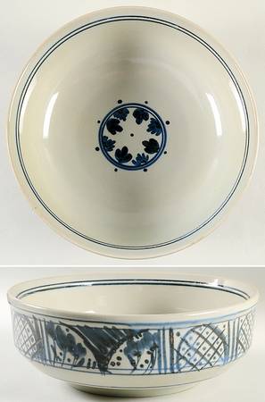 Martha's Flowers 11" Large Salad Serving Bowl