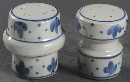 Martha's Flowers Tall Salt & Pepper Set