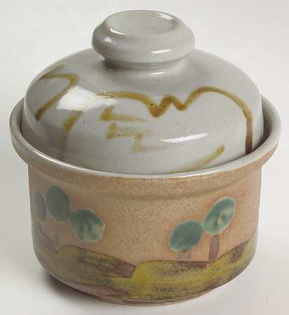 Over The Hills Sugar Bowl & Lid