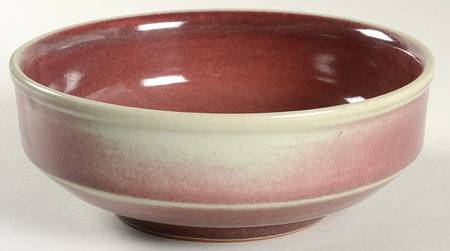 Plum Red 7" Round Vegetable Bowl