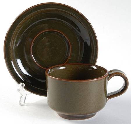 Pond Mountain Flat Cup & Saucer Set