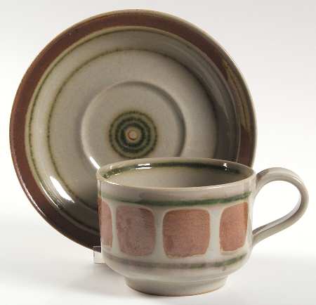 Whispering Pines Flat Cup & Saucer Set