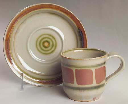 Whispering Pines Flat Cup & Saucer Set