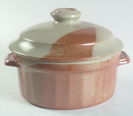 White Top 1.5 Quart Covered Souffle