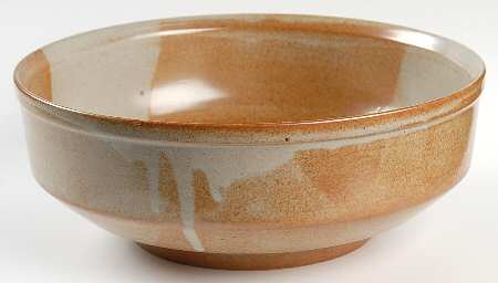 White Top 10" Large Salad Serving Bowl