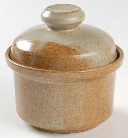 White Top Sugar Bowl & Lid