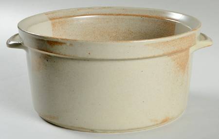 White Top 3.5 Quart Round Casserole No Lid
