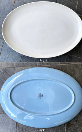 Accent Blue (Bristol Blue) 15" Oval Serving Platter
