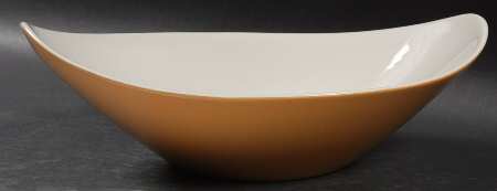 Accent Orange (Burnt Umber-Orange) 10" Oval Vegetable Bowl