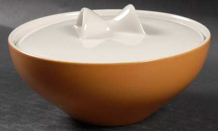 Accent Orange (Burnt Umber-Orange) Sugar Bowl & Lid