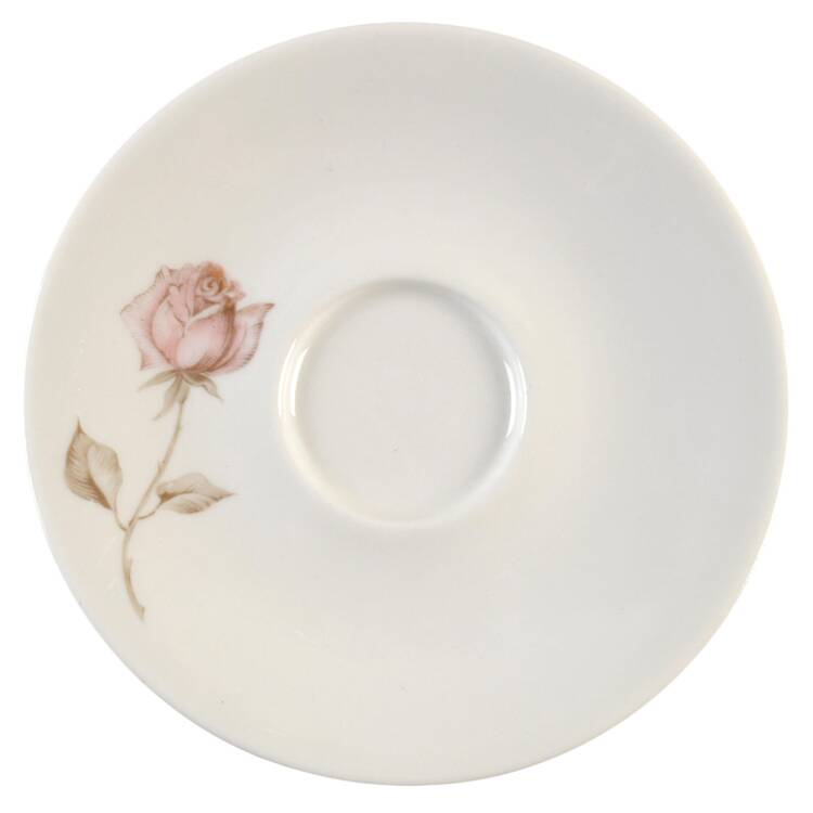 Beige Rose (Coupe) Saucer for Flat Cup