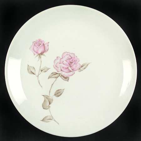 Beige Rose (Coupe) Salad Plate