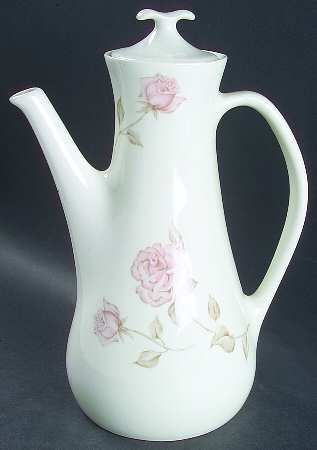 Beige Rose (Coupe) Coffee Pot & Lid