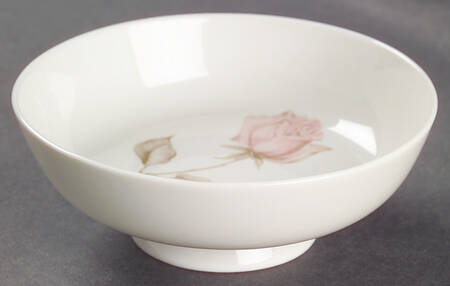 Beige Rose (Rim) Fruit/Dessert (Sauce) Bowl