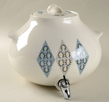 Blue Diamonds Samovar & Lid