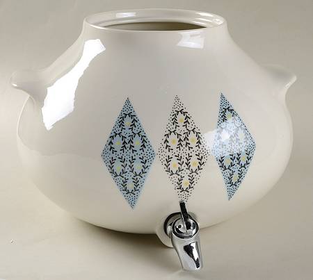 Blue Diamonds Samovar No Lid