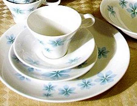 Blue Petals Salad Plate