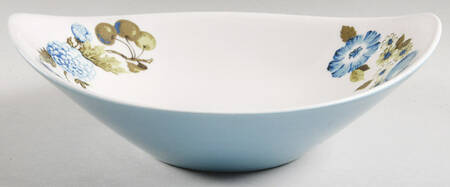Blue Vineyard 10" Oval Vegetable Bowl