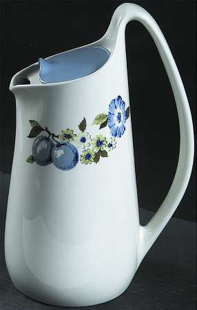 Blue Vineyard Coffee Pot & Lid