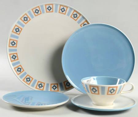 Bombay Blue 5 Piece Place Setting