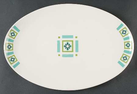 Bombay Green 15" Oval Serving Platter