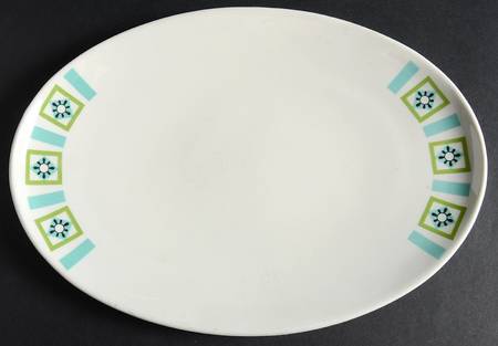 Bombay Green 12" Oval Serving Platter