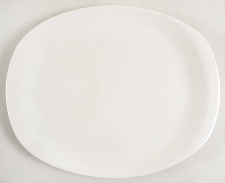 Bridal White 13" Oval Serving Platter
