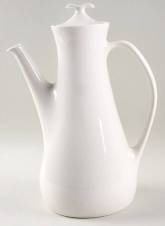Bridal White Coffee Pot & Lid