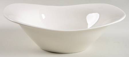 Bridal White 9" Oval Vegetable Bowl