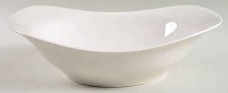 Bridal White 11" Oval Vegetable Bowl