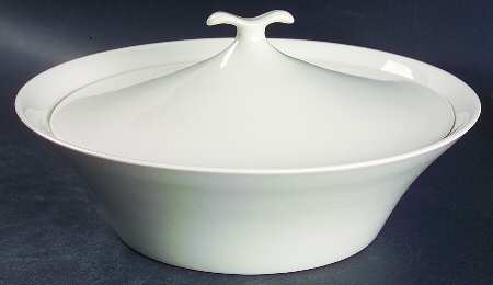 Bridal White 1.5 Qt Round Covered Casserole