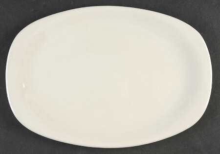 Bridal White 11" Oval Serving Platter