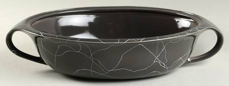 Carrara Modern Gray 1.5 Quart Oval Covered Casserole No Lid
