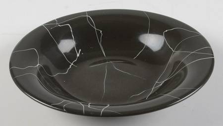 Carrara Modern Gray Rim Fruit/Dessert (Sauce) Bowl