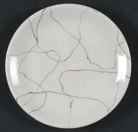 Carrara Modern White Salad Plate