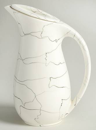 Carrara Modern White Small Coffee Pot & Lid